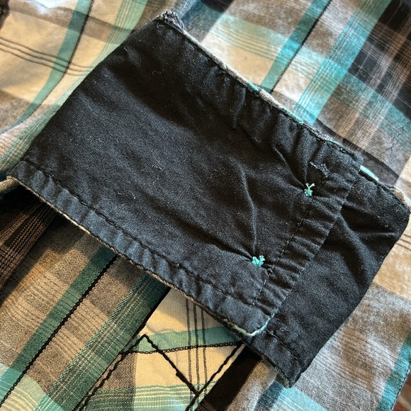 Buckle Black Athletic Fit Men Button Down Shirt Pockets Western Rodeo Casual XXL - Picture 13 of 13